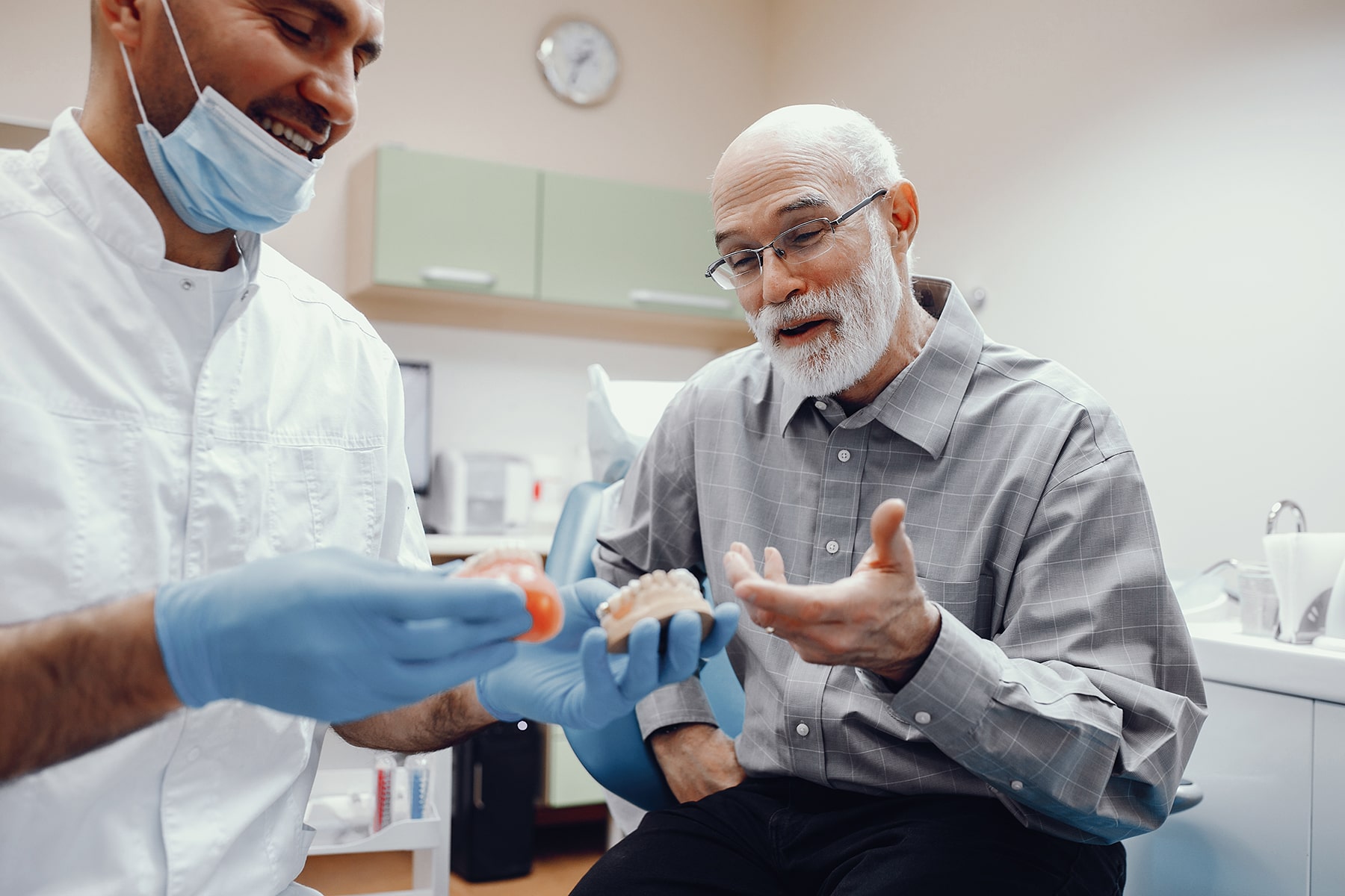 Man doing oral sedation dental care in Canton, OH